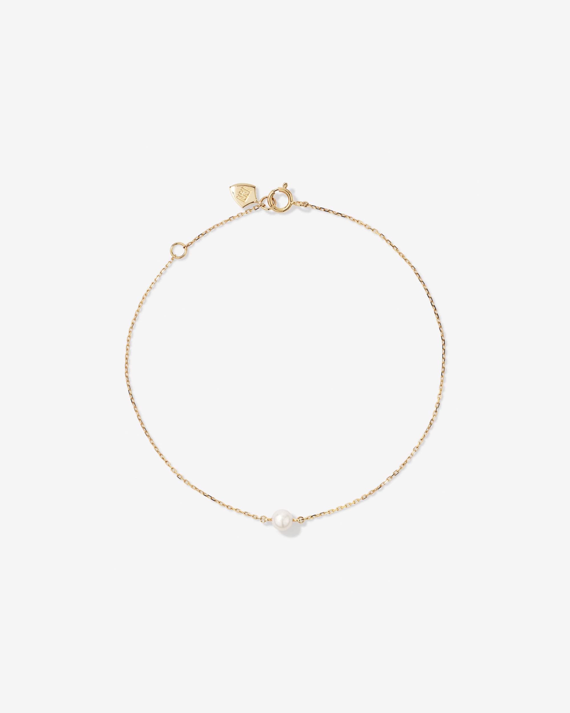 Bracelet with Cultured Freshwater Pearl in 10kt Yellow Gold