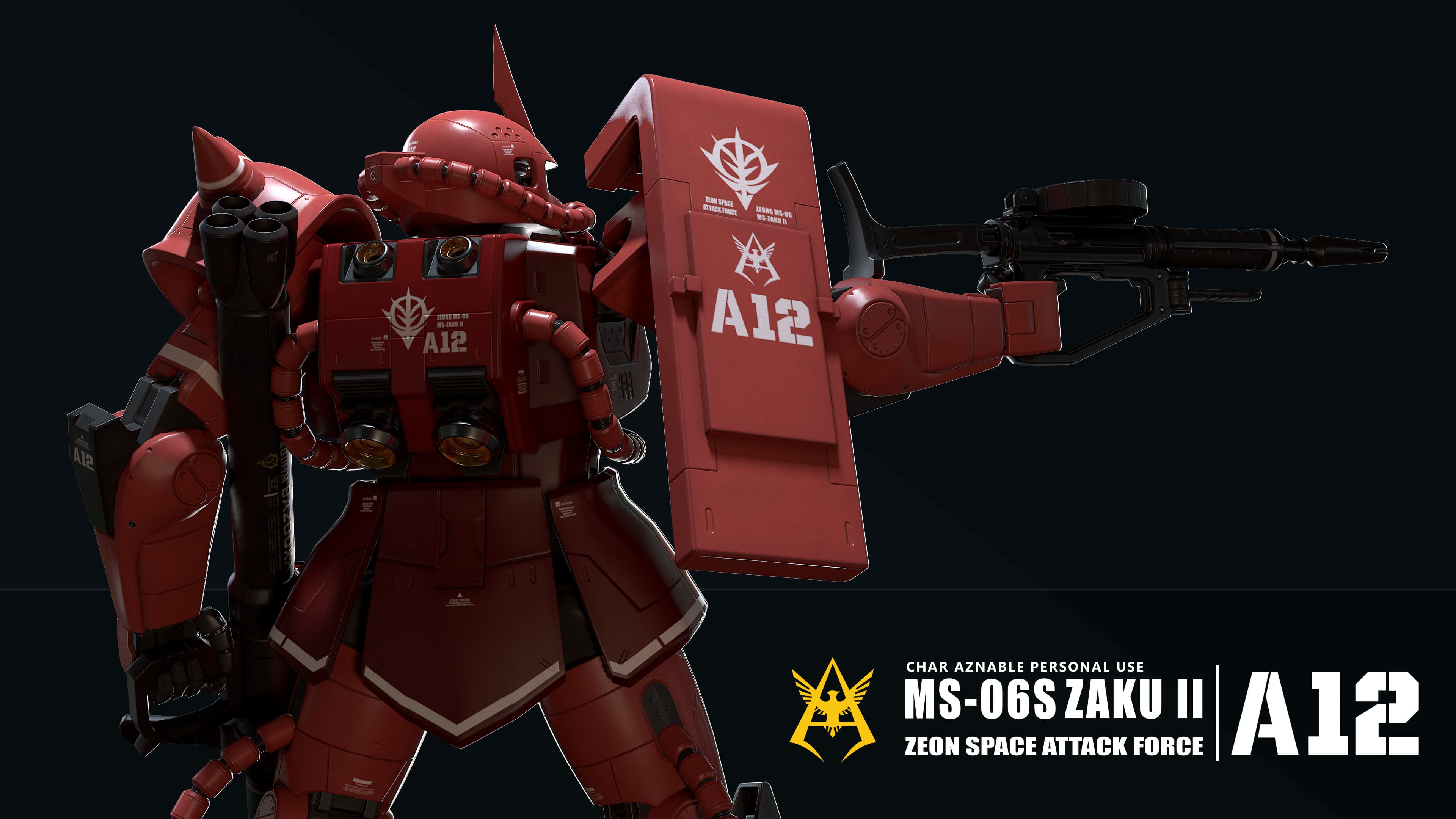 MG Zaku 2.0 Char Aznable Custom